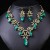  head occidental style exaggerating retro necklace set woman luxurious crystal banquet clavicle chain