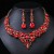 exaggerating retro necklace set woman luxurious crystal banquet clavicle chain