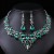 exaggerating retro necklace set woman luxurious crystal banquet clavicle chain