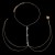 square gem chain  all-Purpose Rhinestone chain womanbody chain