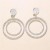 fashion trend Double Round earrings  fresh tree Earring womanearrings