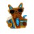  cartoon eyes dog brooch flower  Acrylic man woman fashion bag bag ornament samll gift