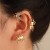 occidental style exaggerating insect Earring ins creative fashion personality shell retro