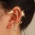 occidental style exaggerating insect Earring ins creative fashion personality shell retro