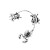 occidental style exaggerating insect Earring ins creative fashion personality shell retro