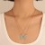 occidental style enamel butterfly necklace Double color set clavicle chain