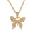  butterfly necklace  Rhinestone butterfly pendant chain tennis