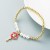  fashion bronze gilded Pearl personality creative style enamel key pendant bracelet bangle