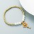  fashion bronze gilded Pearl personality creative style enamel key pendant bracelet bangle