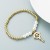  fashion bronze gilded Pearl personality creative style enamel key pendant bracelet bangle