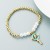  fashion bronze gilded Pearl personality creative style enamel key pendant bracelet bangle