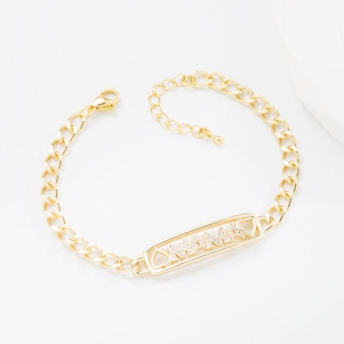 occidental styleins wind bronze gilded personality creative bracelet  style embed zircon Word star fashion brief 