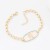 trend fashion geometry chain bracelet personality fashion color enamel Zodiac pattern bracelet