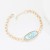 trend fashion geometry chain bracelet personality fashion color enamel Zodiac pattern bracelet