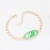 trend fashion geometry chain bracelet personality fashion color enamel Zodiac pattern bracelet
