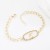 trend fashion geometry chain bracelet personality fashion color enamel Zodiac pattern bracelet