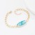 trend fashion geometry chain bracelet personality fashion color enamel Zodiac pattern bracelet