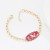 trend fashion geometry chain bracelet personality fashion color enamel Zodiac pattern bracelet