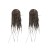  occidental style fashion feather earrings woman wind diamond claw chain high Earring