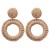 Bohemian style wind earrings handmade weave woman ear stud