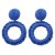 Bohemian style wind earrings handmade weave woman ear stud