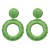 Bohemian style wind earrings handmade weave woman ear stud