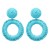 Bohemian style wind earrings handmade weave woman ear stud