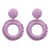 Bohemian style wind earrings handmade weave woman ear stud