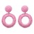 Bohemian style wind earrings handmade weave woman ear stud