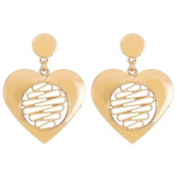  romantic love hollow earrings  personality creative exaggerating Earring Meta..