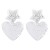 occidental style retro love earring  Five-pointed star Irregular surface earrings creative punk wind Earring