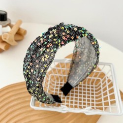 sequin Headband woman Korean style sweet high Headband fashion all-Purpose wid..