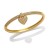 fashion temperament heart-shaped pendant bangle samll love bangle womanbra