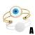  eyes bangle woman occidental style personality fashion exaggerating leopard banglebra