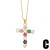 creative personality love flowers cross pendant occidental style wind necklace clavicle chain womannkq