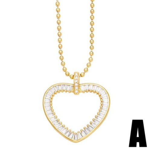 occidental style exaggerating big love necklace  punk personality wind Street Snap clavicle chainnkr