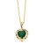 occidental style  personality fashion embed color zircon love necklace woman  heart-shaped clavicle chainnkr