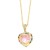 occidental style  personality fashion embed color zircon love necklace woman  heart-shaped clavicle chainnkr