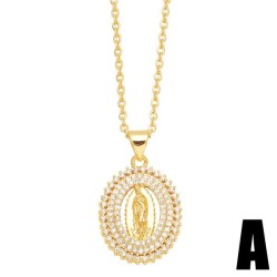 occidental style geometry love pendant necklace woman temperament clavicle cha..