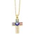 creative personality diamond enamel eyes cross necklace occidental style samll clavicle chainnkr