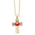 creative personality diamond enamel eyes cross necklace occidental style samll clavicle chainnkr