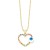 occidental style wind creative embed color zircon hollow love eyes necklace woman personality fashion chainnkr