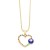 occidental style wind creative embed color zircon hollow love eyes necklace woman personality fashion chainnkr