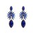 occidental style fashion exaggerating Alloy embed colorful diamond geometry earrings woman fully-jewelled temper