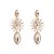 occidental style fashion exaggerating Alloy embed colorful diamond geometry earrings woman fully-jewelled temper