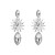 occidental style fashion exaggerating Alloy embed colorful diamond geometry earrings woman fully-jewelled temper