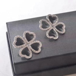occidental style personality exaggerating flash diamond black big flowers neck..
