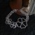 occidental style personality exaggerating flash diamond black big flowers necklace woman samll high clavicle chai