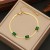   square stainless steel necklace  brief snake chain  temperament clavicle chain