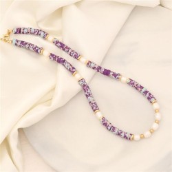 original  fashion natural necklace  temperament Pearl clavicle chain I stainle..